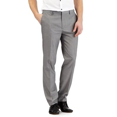 Red Herring Grey textured smart trousers